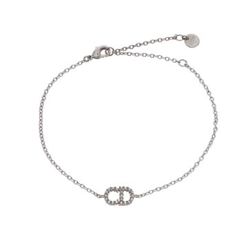 ディオール Clair D Lune ブレスレット シルバー/ホワイト N1033CDLCY_D301 メタル/クリスタル レディース ジュエリー 【中古】【jewelry】