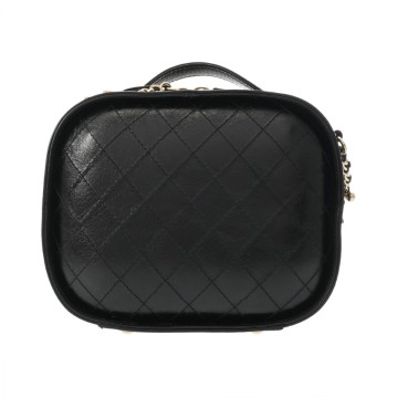 シャネル マトラッセ チェーンショルダー ブラック AP2199 カーフスキン レディース バッグ 【中古】【bag】
