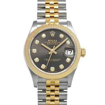 ロレックス デイトジャスト 31 278273G ダークグレー/ダイヤモンド ユニセックス 時計 【新品】【wristwatch】