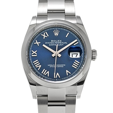 ロレックス デイトジャスト 36 126200 ブライトブルー メンズ 時計 【新品】【wristwatch】