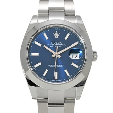 ロレックス デイトジャスト 41 126300 ブライトブルー メンズ 時計 【新品】【wristwatch】