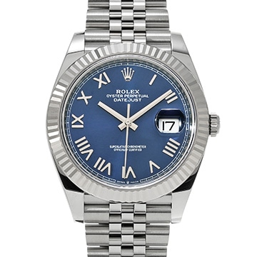 ロレックス デイトジャスト 41 126334 ブライトブルー メンズ 時計 【新品】【wristwatch】