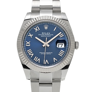 ロレックス デイトジャスト 41 126334 ブライトブルー メンズ 時計 【新品】【wristwatch】