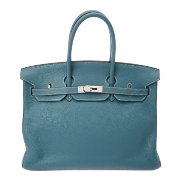 エルメス バーキン 35 ブルージーン トゴ レディース バッグ 【中古】【bag】