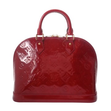 ルイ ヴィトン モノグラムヴェルニ アルマ PM ルージュグルナディーヌ M91693 ヴェルニ レディース バッグ 【中古】【bag】