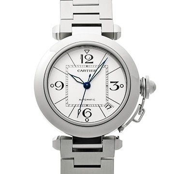 カルティエ パシャC W31074M7 ホワイト ユニセックス 時計 【中古】【wristwatch】