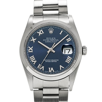 ロレックス デイトジャスト 36 16200 ブルー メンズ 時計 【中古】【wristwatch】