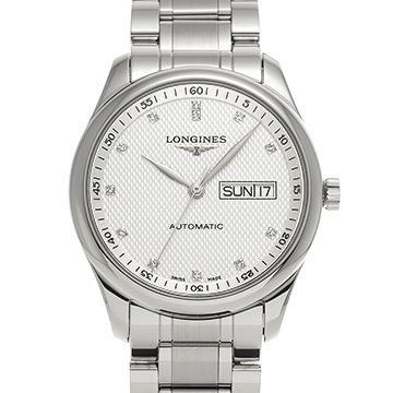 ロンジン マスターコレクション オートマティック L2.755.4.77.6 シルバー/ダイヤモンド メンズ 時計 【中古】【wristwatch】