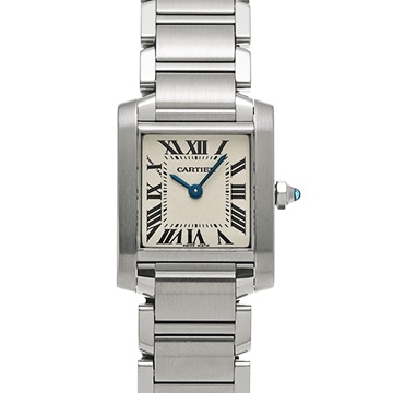 カルティエ タンクフランセーズ SM　 W51008Q3 シルバー レディース 時計 【中古】【wristwatch】