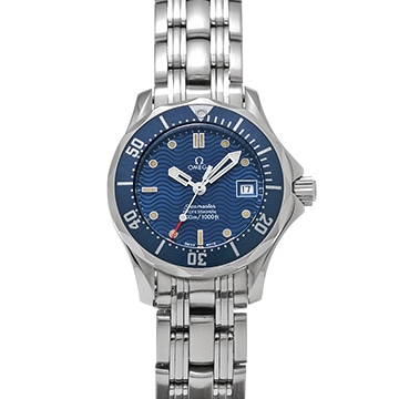 オメガ シーマスター 300 2583.80 ブルー レディース 時計 【中古】【wristwatch】