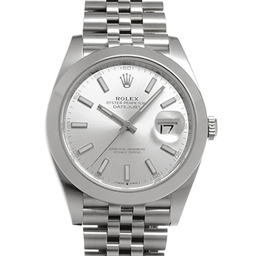 ロレックス デイトジャスト 41 126300 シルバー メンズ 時計 【中古】【wristwatch】