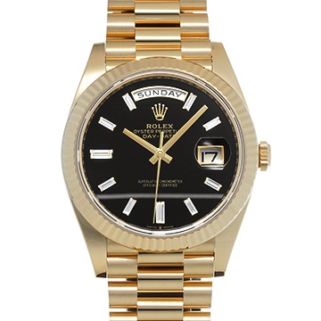 ロレックス デイデイト 40 228238A ブラックオニキス/ダイヤモンド メンズ 時計 【中古】【wristwatch】