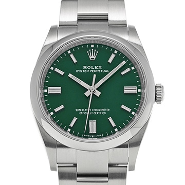 ロレックス オイスターパーペチュアル 36 126000 グリーン メンズ 時計 【中古】【wristwatch】