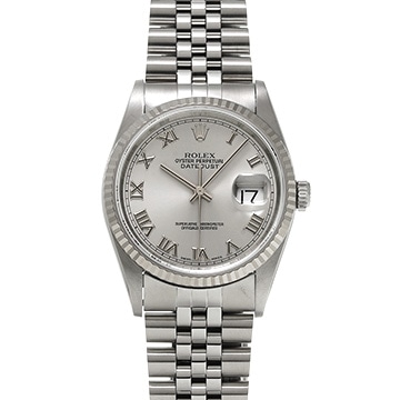ロレックス デイトジャスト 36 16234 シルバー メンズ 時計 【中古】【wristwatch】