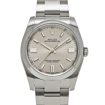 ロレックス オイスターパーペチュアル 36 116000 グレー メンズ 時計 【中古】【wristwatch】