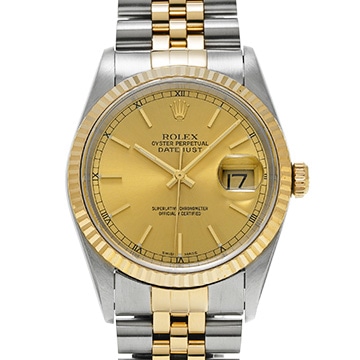 ロレックス デイトジャスト 16233 シャンパン メンズ 時計 【中古】【wristwatch】