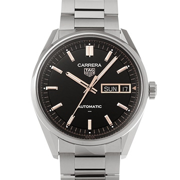 タグ ホイヤー カレラ デイデイト WDA2111.BA0043 ブラック メンズ 時計 【中古】【wristwatch】