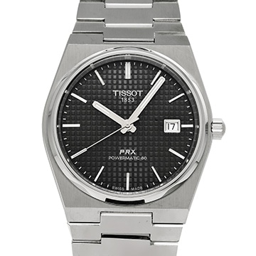 ティソ PRX パワーマティック 80 T137.407.11.051.00 ブラック メンズ 時計 【中古】【wristwatch】