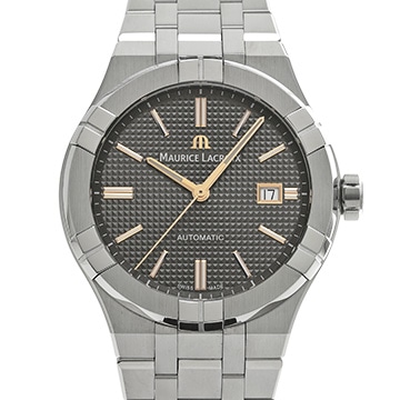 モーリス ラクロア アイコン オートマティック AI6008-SS002-331-1 ブラック メンズ 時計 【中古】【wristwatch】