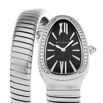ブルガリ セルペンティ トゥボガス シングルスパイラル SP35S ブラック レディース 時計 【中古】【wristwatch】