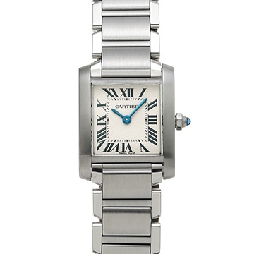 カルティエ タンクフランセーズ SM　 W51008Q3 シルバー レディース 時計 【中古】【wristwatch】