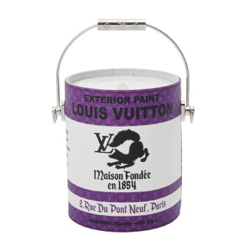 ルイ ヴィトン LV ペイント カン パープル M81591 キャンバス/レザー メンズ バッグ 【中古】【bag】