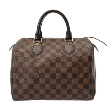 ルイ ヴィトン ダミエ スピーディ 25 ブラウン N41532 ダミエキャンバス レディース バッグ 【中古】【bag】