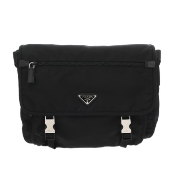 プラダ ショルダーバッグ ブラック 1BD671 ナイロン レディース バッグ 【中古】【bag】