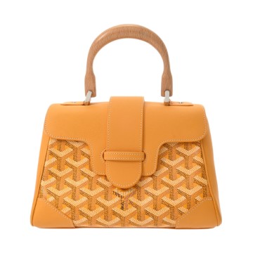 ゴヤール サイゴン ミニ イエロー ゴヤールディンキャンバス/シュヴロッシュカーフ ユニセックス バッグ 【中古】【bag】