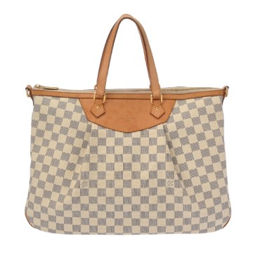 ルイ ヴィトン ダミエアズール シラクーサ GM ホワイト N41111 ダミエキャンバス レディース バッグ 【中古】【bag】