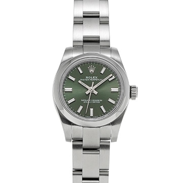 ロレックス オイスターパーペチュアル 176200 オリーブグリーン レディース 時計 【中古】【wristwatch】