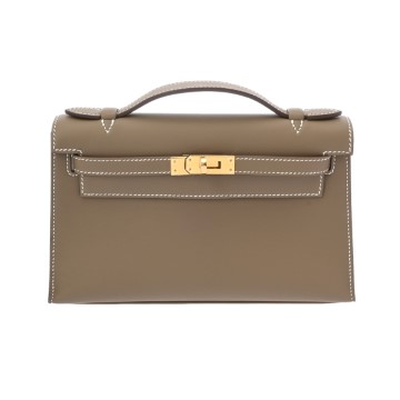 エルメス ポシェットケリー  エトゥープ ヴォースイフト レディース バッグ 【新品】【bag】