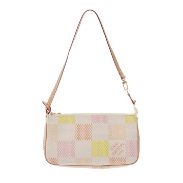 ルイ ヴィトン ダミエリシャス ポシェットアクセソワール ピーチ N40642 ダミエキャンバス レディース バッグ 【中古】【bag】