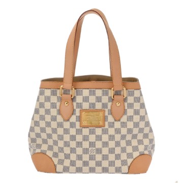 ルイ ヴィトン ダミエアズール ハムステッド PM ベージュ N51207 ダミエキャンバス レディース バッグ 【中古】【bag】