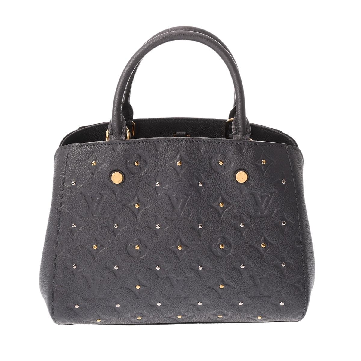 ルイ ヴィトン モノグラムアンプラント モンテーニュ BB  グリシルバー M51727 レザー レディース バッグ 【中古】【bag】