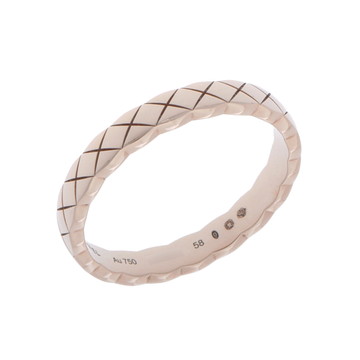 シャネル ココクラッシュリング ミニ #58 ゴールド J11785 K18ピンクゴールド PG レディース ジュエリー 【中古】【jewelry】