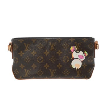 ルイ ヴィトン モノグラムパンダ トロター LV×村上隆 ブラウン M51241 モノグラムキャンバス レディース バッグ 【中古】【bag】