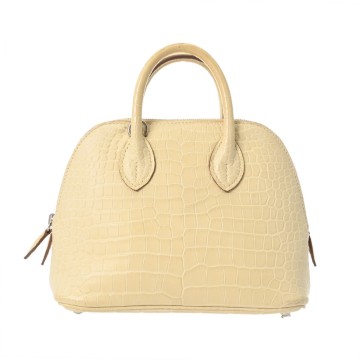エルメス ボリード1923 ミニ ヴァニラ アリゲーターマット レディース バッグ 【中古】【bag】