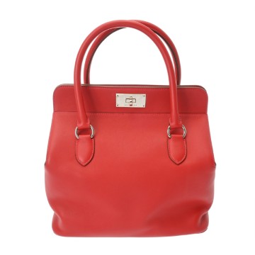 エルメス ツールボックス 26 ルージュトマト ヴォースイフト レディース バッグ 【中古】【bag】