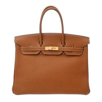 エルメス バーキン 35 ゴールド トゴ レディース バッグ 【中古】【bag】