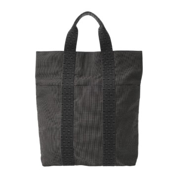 エルメス エールライン カバス グレー キャンバス ユニセックス バッグ 【中古】【bag】