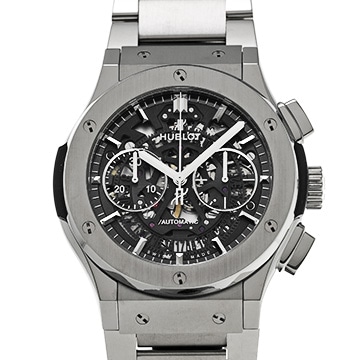 ウブロ クラシックフュージョン アエロフュージョン チタニウム 525.NX.0170.NX スケルトン メンズ 時計 【中古】【wristwatch】
