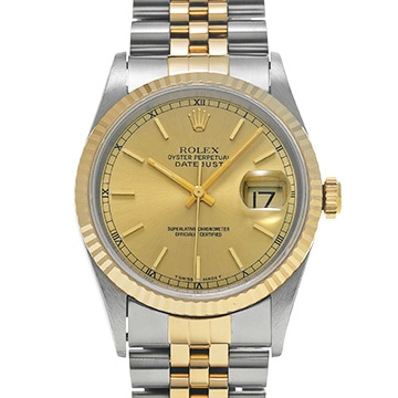 ロレックス デイトジャスト 36 16233 シャンパン メンズ 時計 【中古】【wristwatch】