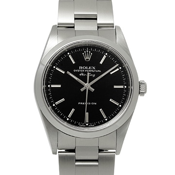 ロレックス エアキング 14000M ブラック メンズ 時計 【中古】【wristwatch】