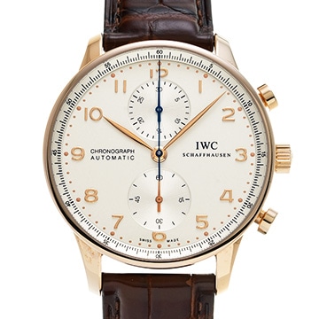 IWC ポルトギーゼ クロノグラフ IW371480 シルバー メンズ 時計 【中古】【wristwatch】