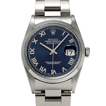 ロレックス デイトジャスト 36 16200 ブルー メンズ 時計 【中古】【wristwatch】