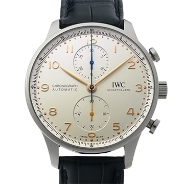 IWC ポルトギーゼ クロノグラフ IW371604 シルバー メンズ 時計 【中古】【wristwatch】
