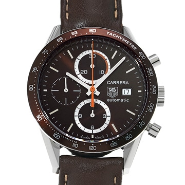 タグ ホイヤー カレラ キャリバー16 クロノグラフ CV2013.FC6234 ブラウン メンズ 時計 【中古】【wristwatch】