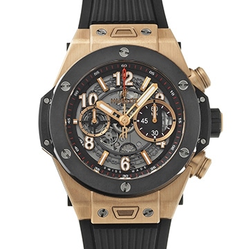 ウブロ ビッグバン ウニコ キングゴールド セラミック 411.OM.1180.RX スケルトン メンズ 時計 【中古】【wristwatch】