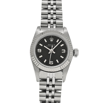 ロレックス オイスターパーペチュアル 67194 ブラック ユニセックス 時計 【中古】【wristwatch】